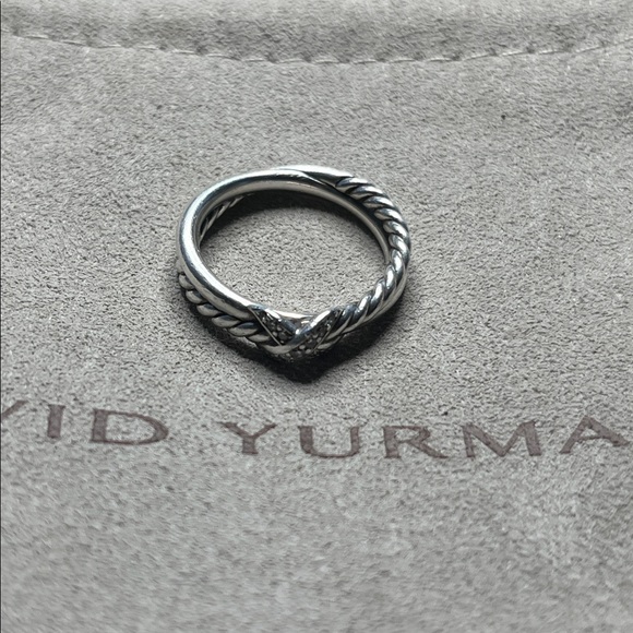 David Yurman Petite X with Pave Diamonds - Picture 7 of 8